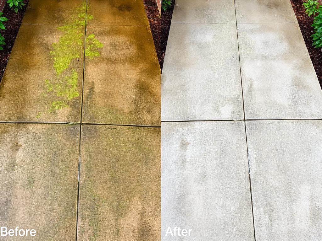 Mossy driveway β clean driveway