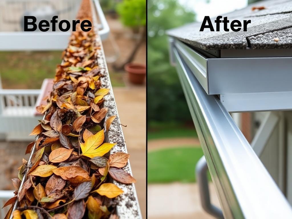 Dirty gutter β clean gutter